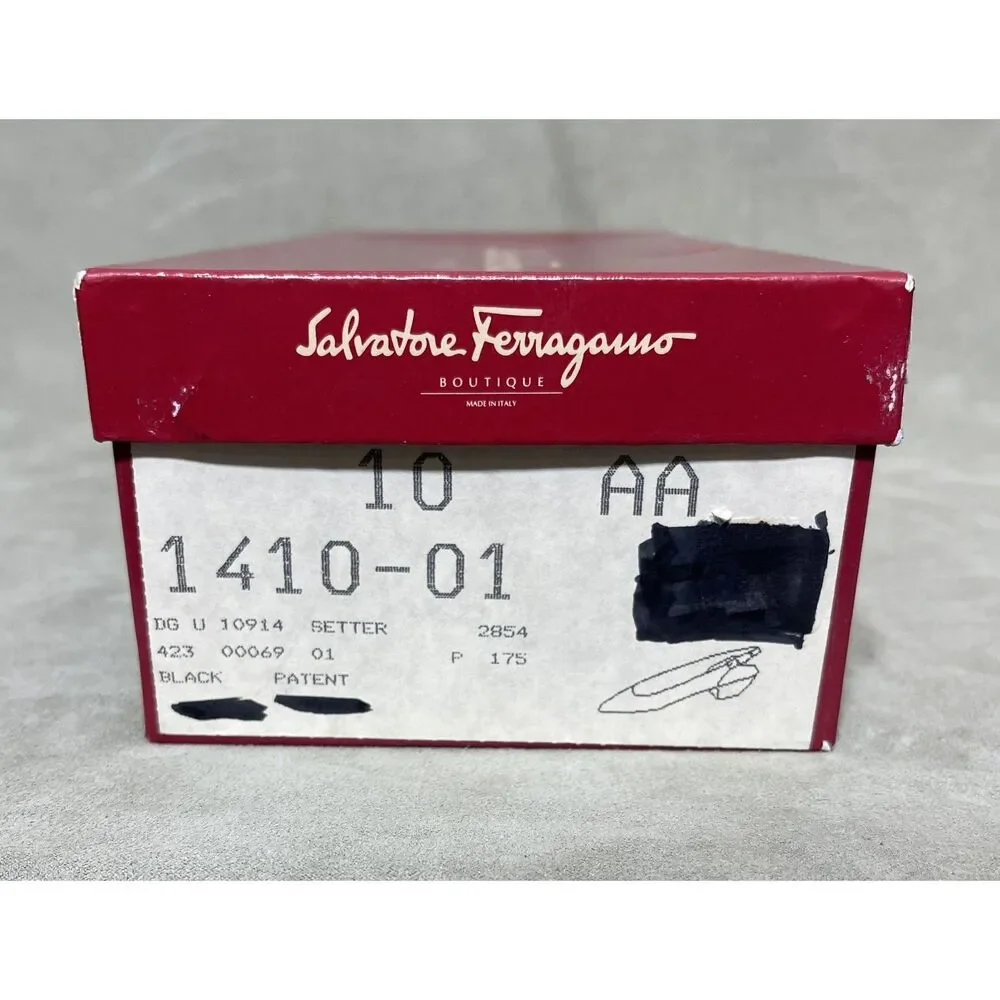 Salvatore Ferragamo Leather Slingback Pumps - Size 10 - Picture 3 of 3